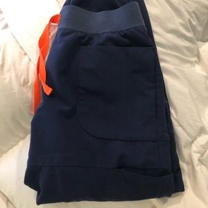 Figs zamora navy blue size small joggers